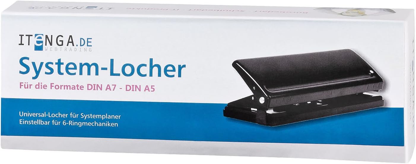 Itenga Hole Punch for Diary Systems - for A5 / A6 / A7