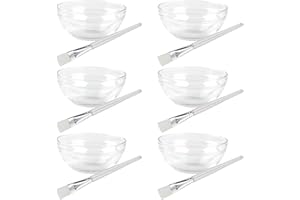 Sewroro 12pcs Facial Mask Bowl Set Brush, DIY Face Mask Mixing Bowls for Skincare Application, 7.2cm