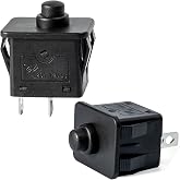 2 Pcs 12volt 6volt 2Pin Plunger Type Power Wheel Foot Pedal Switch Accelerator Gas Pedal for Kids Ride on Car, Kids Electric Cars Replacement Ride on Toys Parts