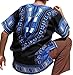 RaanPahMuang Unisex Bright Africa Black Dashiki Cotton Plus Size Shirt