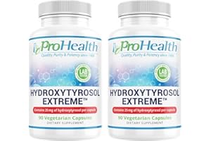 ProHealth Hydroxytyrosol Extreme 2-Pack with Olea25 (90 Vegetarian Capsules) (Organic Olive Leaf Extract)