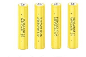 Rechargeable AAA Battery Nicd Triple A Batteries 1.2V 400mAh Recharge up to 500 Times 4pcs for Garden Solar Light Lawn Lights