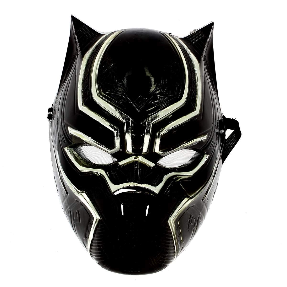 Rubie's 39218NS Marvel Avengers Black Panther Deluxe Child's Mask Costume Accessory, Boys, One Size Halloween