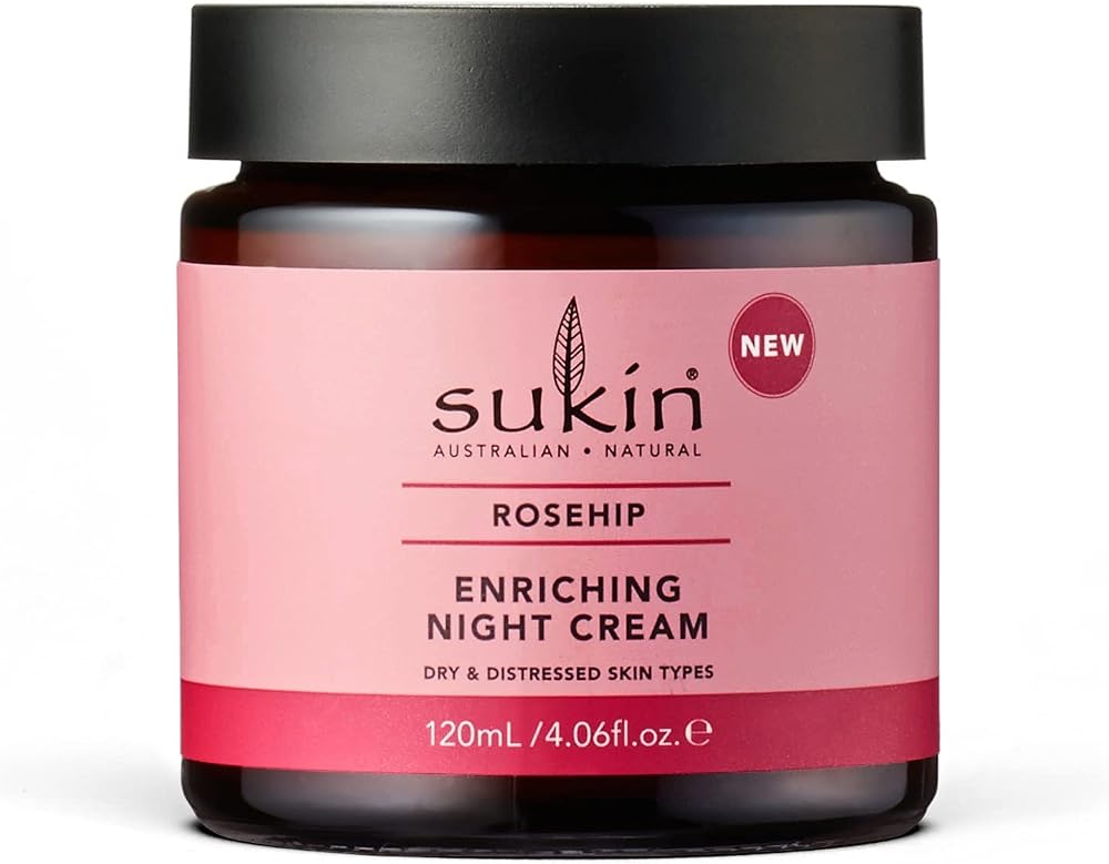 Sukin Enriching Night Cream Rosehip Oil 120ml Hydrating Face Cream