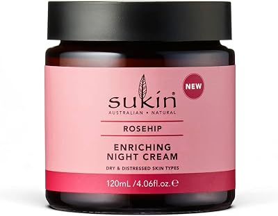 Sukin Enriching Night Cream Rosehip Oil 120ml Hydrating Face Cream