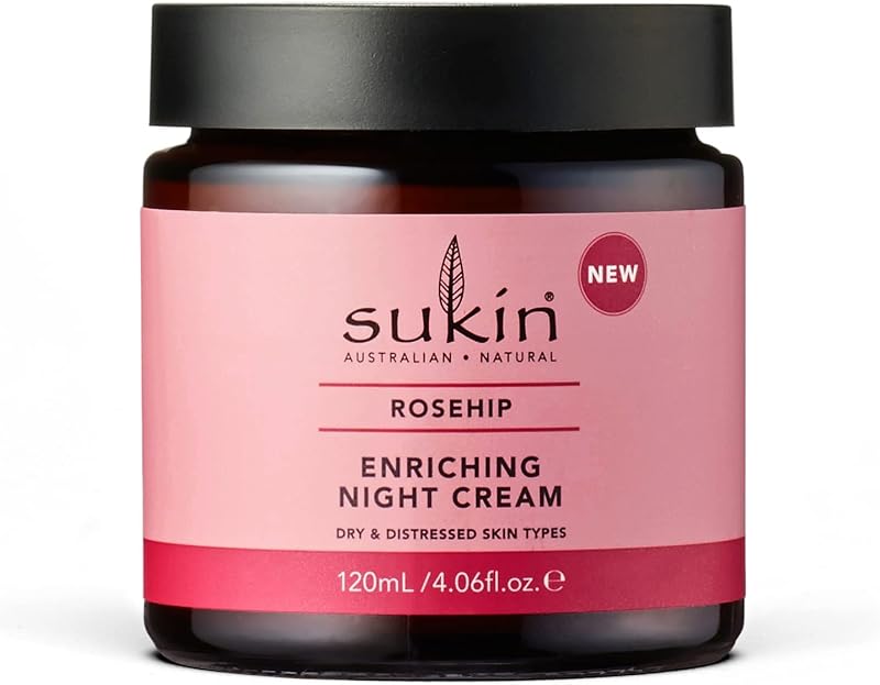 Sukin Enriching Night Cream Rosehip Oil 120ml Hydrating Face Cream