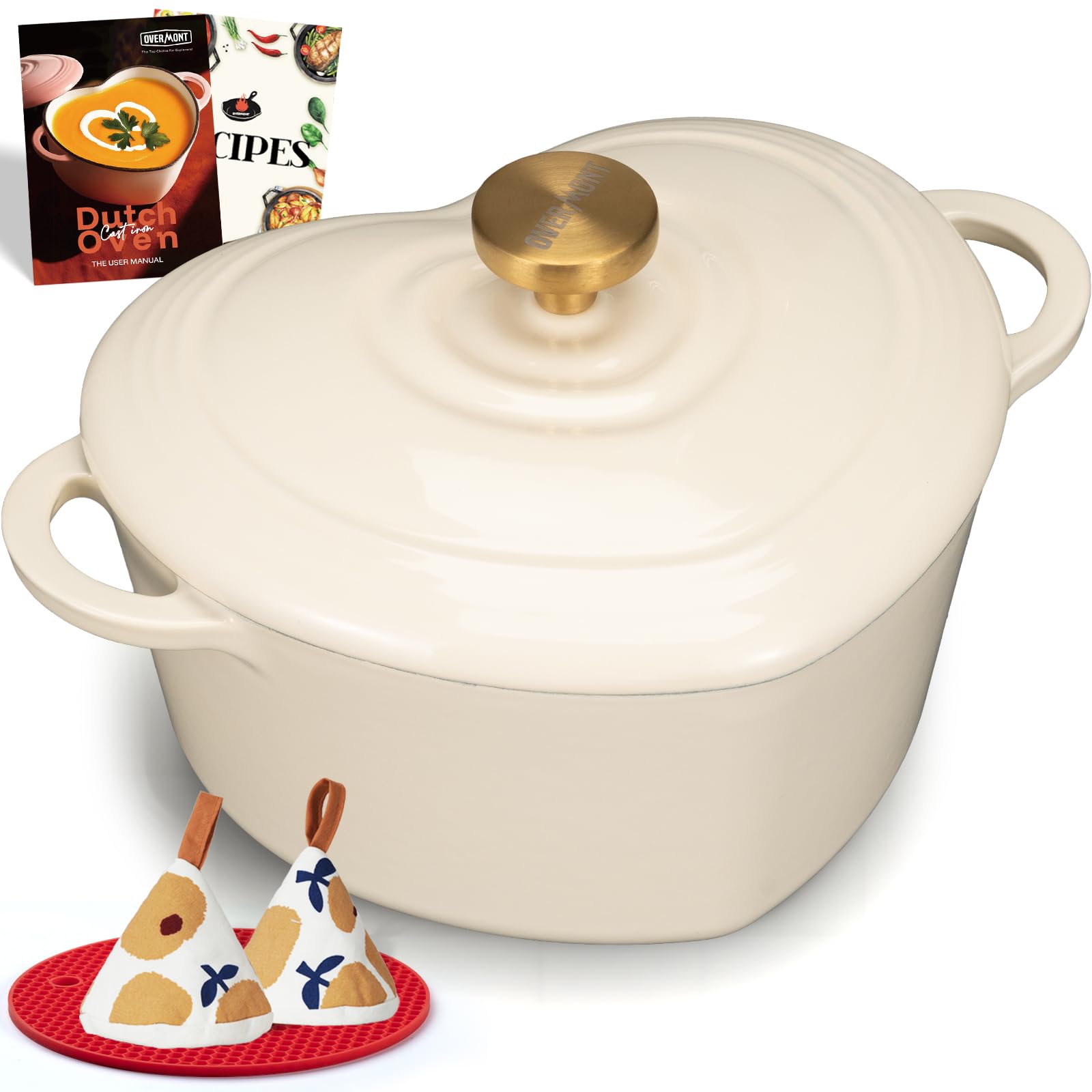 Overmont 2L Enamelled Cast Iro...