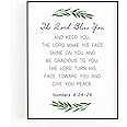 THE LORD BLESS YOU,Number 6:24-26,Christian Wall Art,Bible Verse Wall Art Print Decor (11x14Inches)