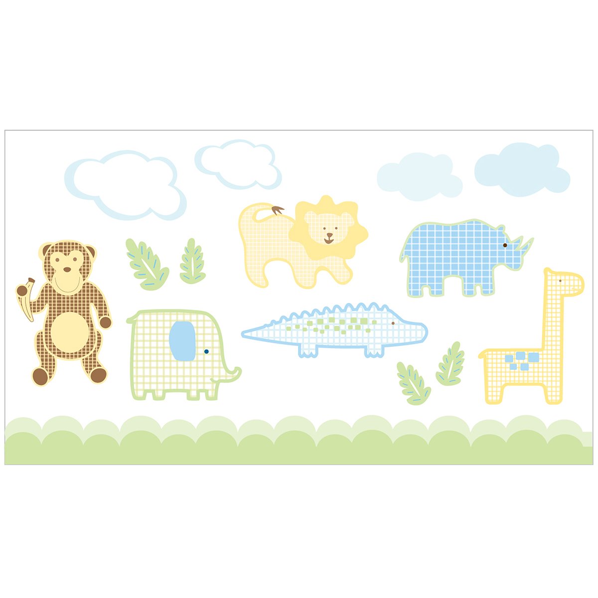 Ubbi Diaper Pail Decals Safari