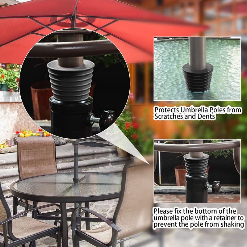 Umbrella Cone Fits Umbrella Pole Diameter 1.5 Inch/ 38 mm, for Patio