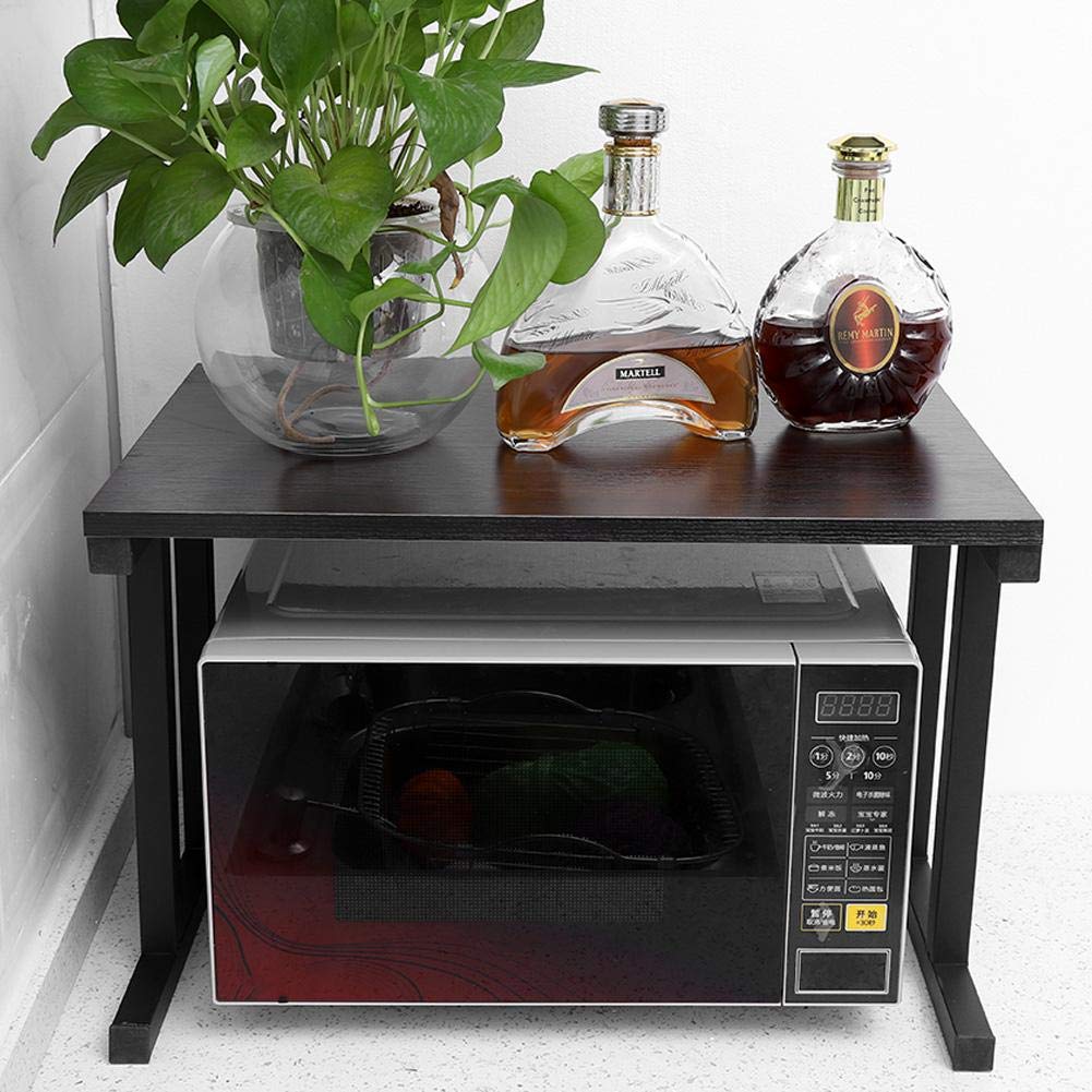 Estantes de pared Rack Soporte Horno de microondas Madera Vintage 2