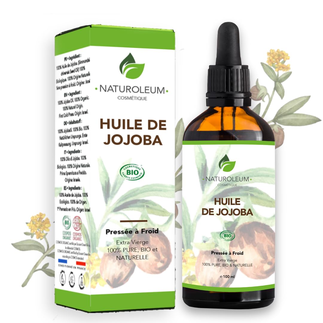 ORGANIC JOJOBA OIL, Pure and Natural, Cold Pressed, Extra Virgin: nourishing care for skin, face, hair and beard Vegan 100 ml — image 1
