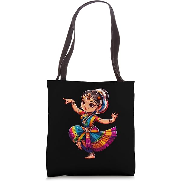 そろそろ残り少なく(u_u)【インド布絵】「BHARAT NATYAM」／送料込 Amazon.com: Indian Dance Bharatanatyam Tote Bag : Clothing