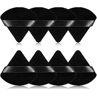 8Pcs of Triangular Powder Puff Makeup Sponges, Made of Super-soft Velvet, Designed for Contouring, Eye, and Corner, Beauty Bl