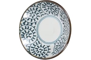 Garneck Underglaze Ceramic Plate Japanese Style Sauce Dish Creative Relish Plate for Soy Seasoning Small Vin