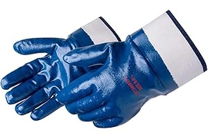 Liberty Glove & Safety 9460SP Nitrile Heavyweight Fully Coated Glove with 2-1/2-Inch Plasticized Safety Cuff, Chemical Resist