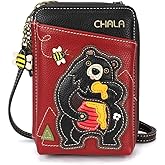 CHALA Wallet Crossbody Cell Phone Purse - Women Faux Leather Multicolor Handbag with Adjustable Strap