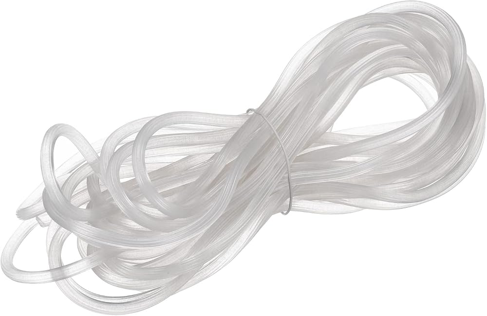 sourcing map Rubber Screen Spline Sealing Strip 5.5mm OD Translucent 10M/32.81Ft