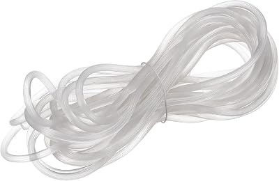 sourcing map Rubber Screen Spline Sealing Strip 5.5mm OD Translucent 10M/32.81Ft