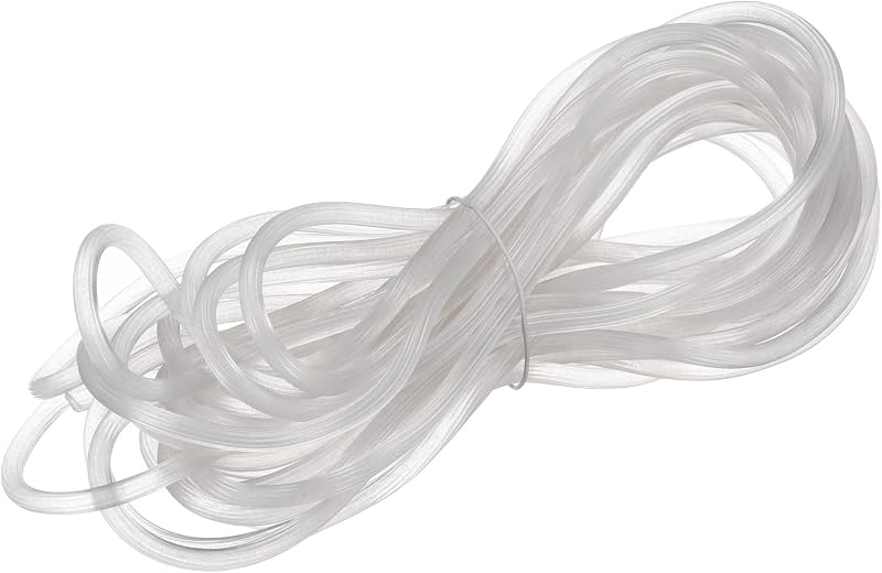 sourcing map Rubber Screen Spline Sealing Strip 5.5mm OD Translucent 10M/32.81Ft