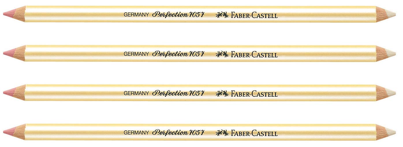 Faber-Castell 185712 Perfection 7057 Eraser Pen Double-Sided (Pack of 4)