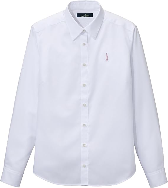 Amazon イーストボーイ スクール T Cブロードシャツ 050 レディース ホワイト ピンク 日本 11 日本サイズ11 号相当 シャツ ブラウス 通販