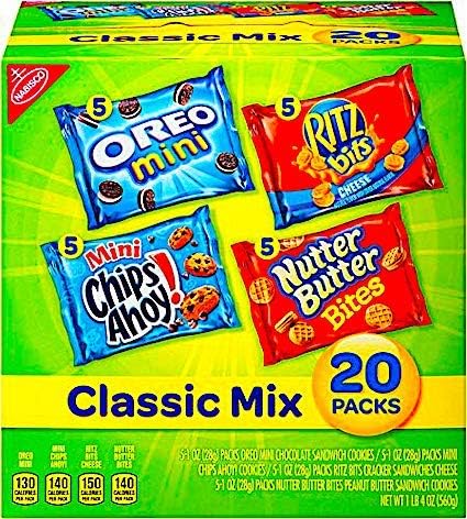 Classic Cookie & Cracker Variety Packs - 40 Individual Snack Packs Hot Sale
