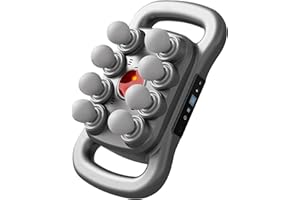 Multi Head Massage Gun for Horse 8 Heads Handheld Massager with 3 Modes, 30 Intensities Levels ＆ Red Light Multi Head Massage