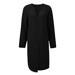 ADJHDFH Long Cardigan With Pockets For Women Brown