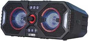 Altec Lansing ALP-XP400 Xpedition 4 Waterproof Portable Bluetooth Speaker, Dual 4" Woofers 24 Hours Playtime 200W Wireless IP67 Durable Speaker, Black