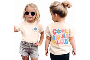 YHHR Toddler Big Sister Shirt in My Big Sis Era Graphic Tees Cool Big Sis Club Tshirt Announcement for Baby Girls Outfits