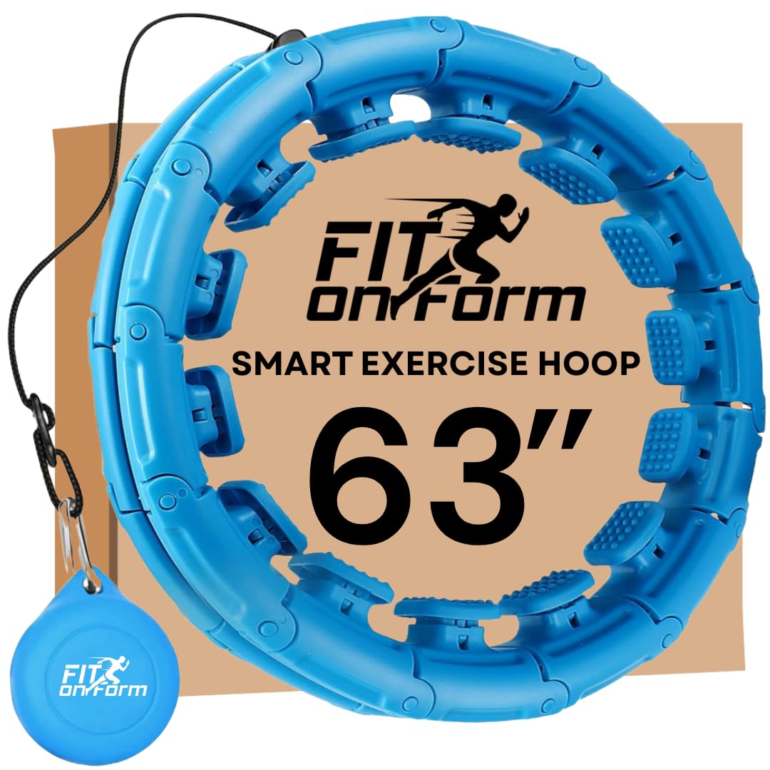 Photo 1 of FIT ON FORM Infinity Weighted Hula Hoop for Adults Weight Loss - Smart Exercise Hola Circle Hoop for Women Abs Workout - 63 Inches