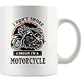 Panvola I Don't Snore I Dream I'm A Motorcycle Gifts For Biker Rider Motor Bike Lover For Dad Uncle Brother Boyfriend from Girlfriend Wife Mom Fathers Day Ceramic Coffee Mug (11 oz)