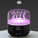 Jellyfish Humidifier Diffuser, 280ml Essential Oil Diffuser with Remote, 7 Color Lights, Quiet Ultrasonic Cool Mist Humidifier for Home, Office, Nursery, Auto-Off (Black)