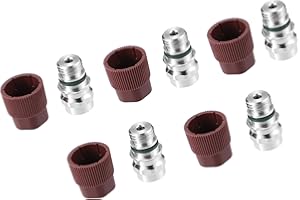RATCHROLL 5pcs Air Conditioning Service Valve for Chevrolet for GMC for Buick No.52458184/357820795J Male High Side A/C Charg