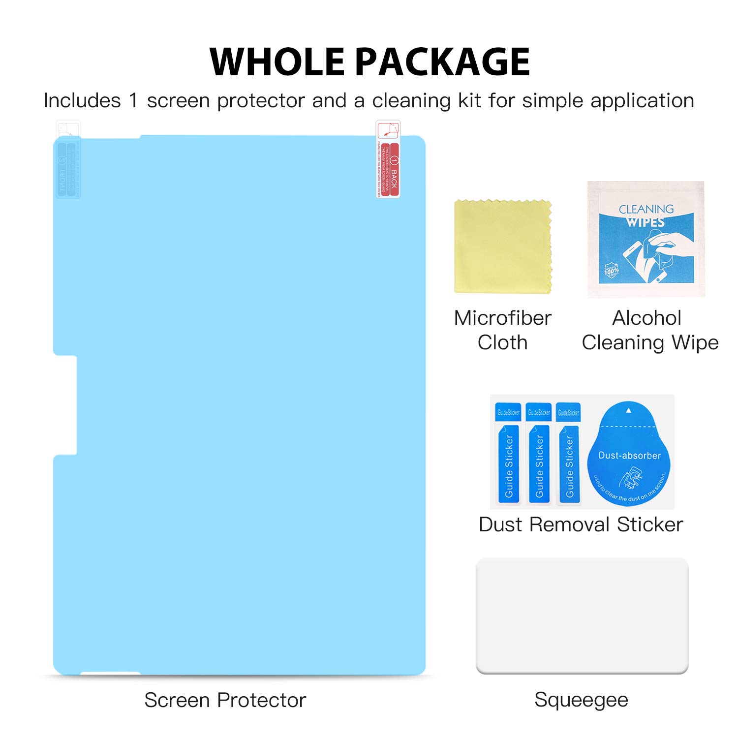 MoKo Matte Screen Protector for Microsoft Surface Pro 7 Plus/Pro 7/Pro 6/Pro 5/Pro 4/Pro LTE Tablet, Anti Reflection PET Film, Write Draw and Sketch with Surface Pen Like on Paper, Clear