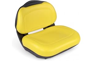 ZBOX Yellow Tractor Seat AUC13500 - AM136044 - Fits John Deere X300 X300R X304 X320 X324 X340 X350 X354 Riding Lawn Mower Seat AM131531 - AM131157 - AUC11188 - B1AM136044 and AM134543