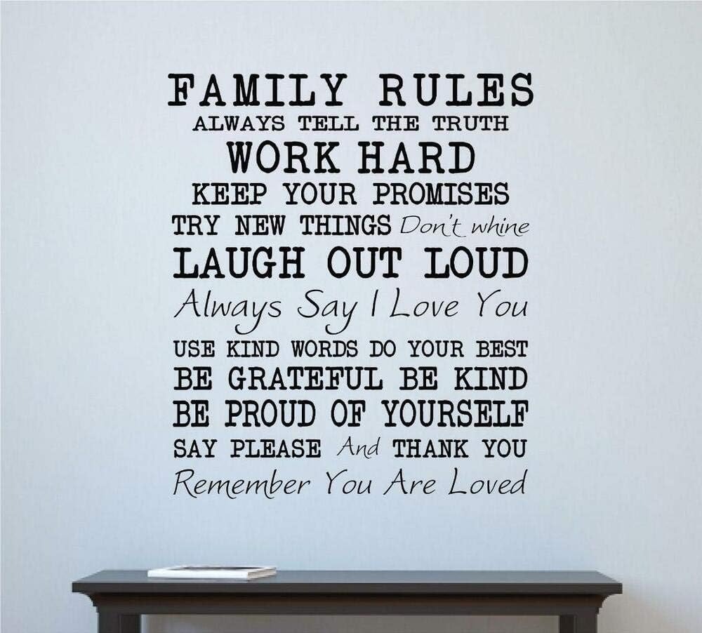 Be happy always. My family my rules. Always tell the truth work hard say your prayers love. Quotes about home. Truth be told.