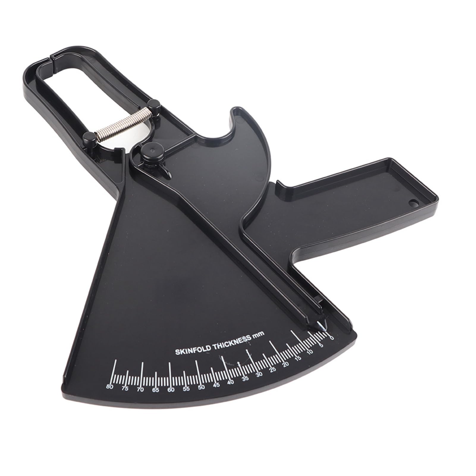 0-80MM Precision Body Fat Measure Skinfold Caliper Weight Loss Measuring Tester Fitness Body Fat Caliper Body Fat Tester Calipers Easy, Tool for Monitoring Body Fat(Black)