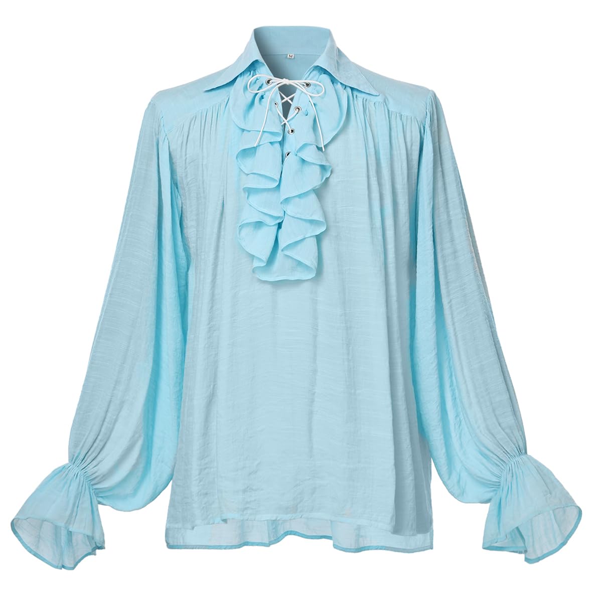 Men Medieval Pirate Shirt Women Vampire Renaissance Shirts Nordic Captain Victorian Tops