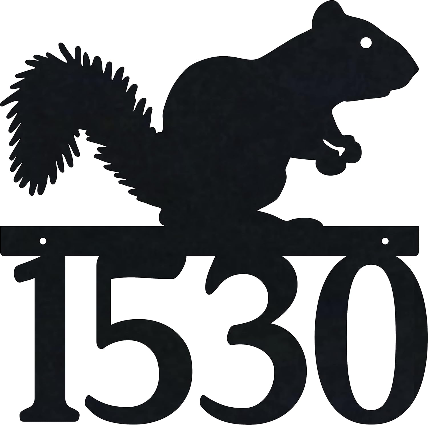 Address Signs - Squirrel House Number, Door Number, House Number, Wildlife Decor, Address Number, Number, Mailbox Number House Sign, HN1154