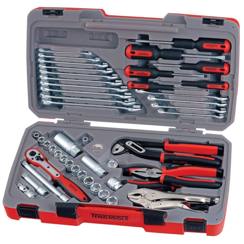 Teng T3848 3/8-Inch Square Drive Socket And Tool Set (48-Piece)