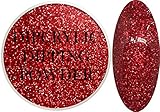 SHEBA NAILS Dipcrylic Glitter Dip Dipping Powder SPARKLING RED - 1oz Jar