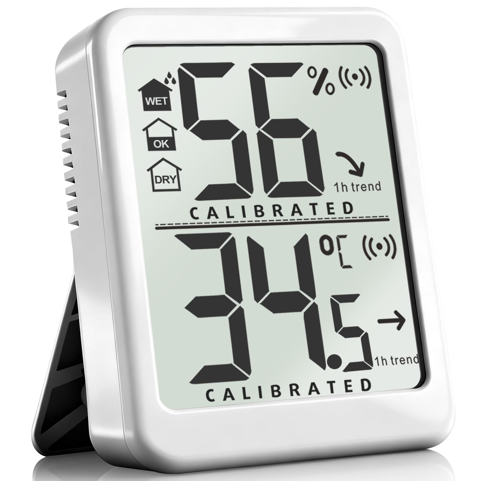 Antonki Room Thermometer Small Hygrometer Indoor Humidity Monitor Sensor, Digital Temperature and Humidity Meter Gauge for Home, Baby Nursery, Reptile, Greenhouse - Battery Included