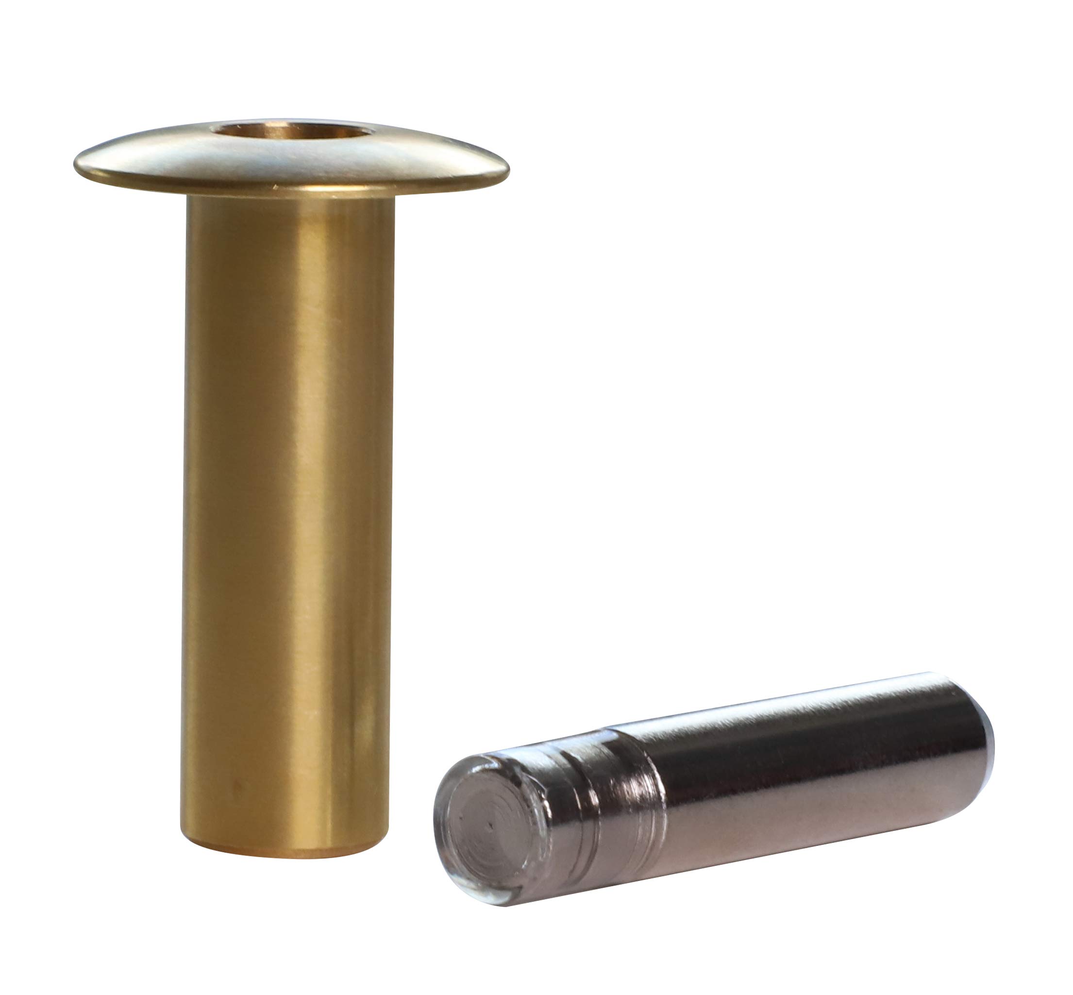 FANTOM FDS Stop Made with Nickel Plated Pin Suitable for Single and Double Leaf Doors (Brass)