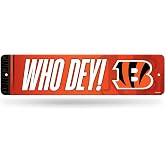 Rico Industries NFL Football Metal Street Sign 4" x 15" Home D&eacute;cor - Bedroom - Office
