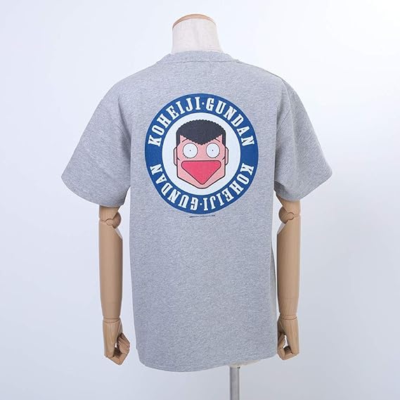 Amazon ろくでなしblues ろくでなしブルース 小兵二軍団 小兵二マークバックプリントtシャツ 前面army文字 グレー M Tシャツ カットソー 通販