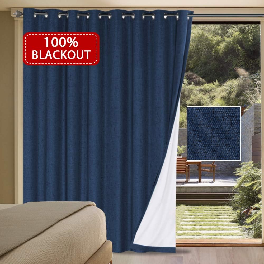 Amazon Com H Versailtex Waterproof Rich Linen Patio Curtain 100