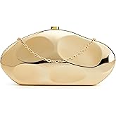 Twievo Acrylic Clutch Purse for Women Formal Evening Bag Shell Shape Clutch Handbags with Chain for Party Wedding Prom