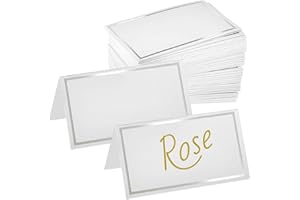 Table Place Cards, White Wedding Name Cards Folded Table Blank Tables Names Place Card for Tables Setting for Elegance Card f
